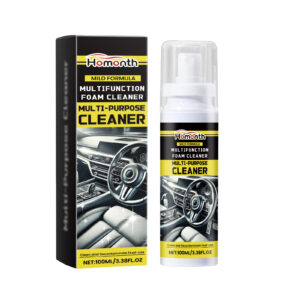 Multi-purpose car interior cleaner fast-acting safe formula for seats steering wheels