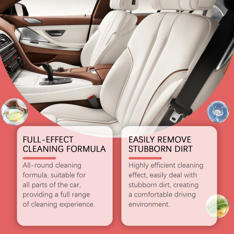 Multi-Purpose Car Interior Cleaner – Fast-Acting, Safe Formula for Seats, Dashboard & Carpets - Image 3