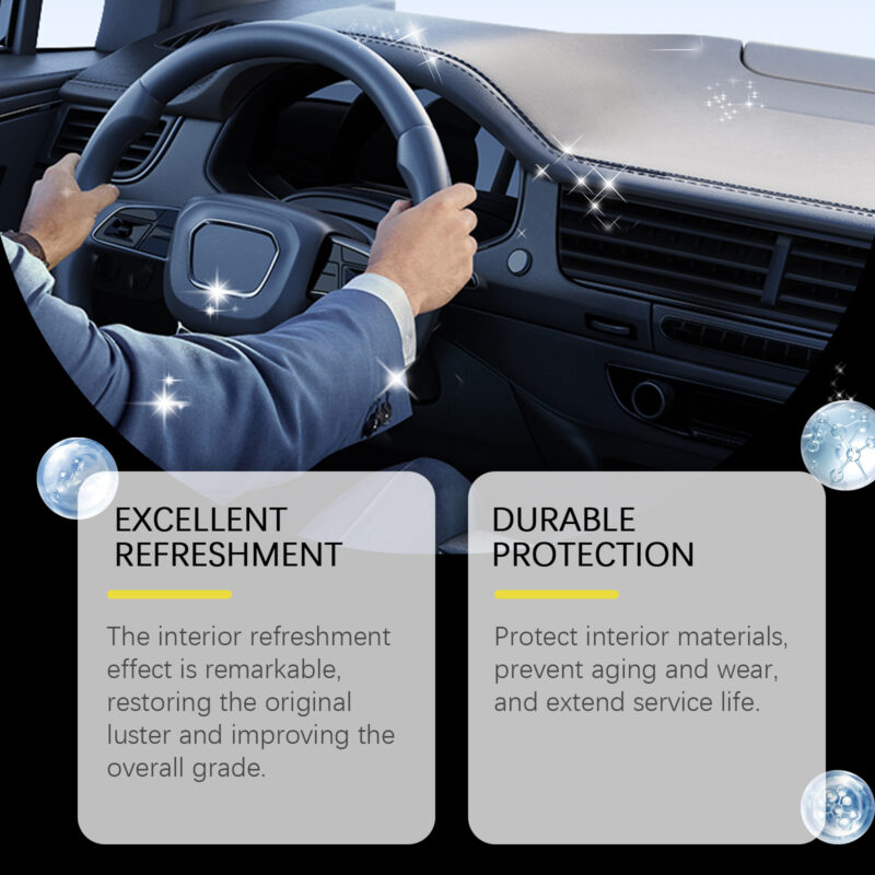 Multi-Purpose Car Interior Cleaner – Fast-Acting, Safe Formula for Seats & Steering Wheels - Image 3