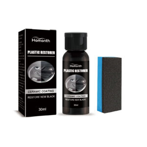 Multi-purpose car interior cleaner and plastic restorer with fast-acting formula