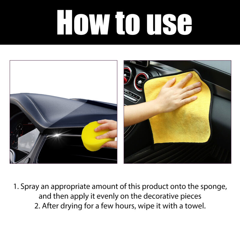 Multi-Purpose Car Interior Cleaner & Plastic Restorer – Safe, Fast-Acting Protective Coating - Image 5