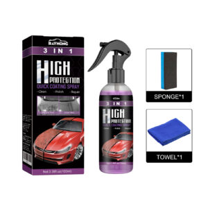 Multi purpose car paint cleaner with rust protection for vehicle surfaces
