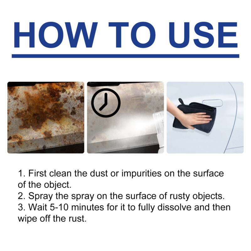 Multi-Purpose Car Rust Remover & Interior Cleaner – Fast-Acting, Surface-Safe Spray - Image 6