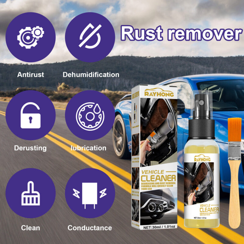 Multi-Purpose Car Rust Remover Spray – Fast-Acting, Safe for Metal, Lubricating & Brightening - Image 3