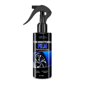 Multi-purpose car tire brightener and fast-acting wheel protectant spray
