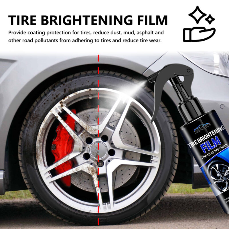Multi-Purpose Car Tire Brightener & Wheel Protectant – Fast-Acting, Surface-Safe Spray - Image 3