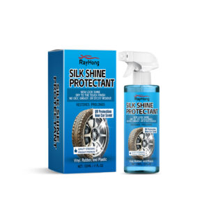 Multi-purpose car tire cleaner and wheel protectant with fast-acting formula