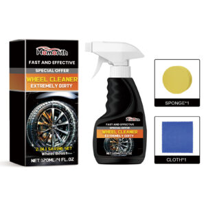Multi-purpose car wheel and tire cleaner fast-acting safe formula cleaning wheels