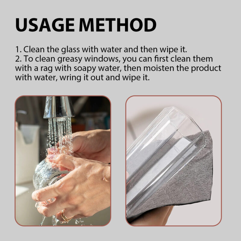 Multi-Purpose Car Windshield Cleaner: Surface-Safe Microfiber Cloth for Wet/Dry Decontamination - Image 6
