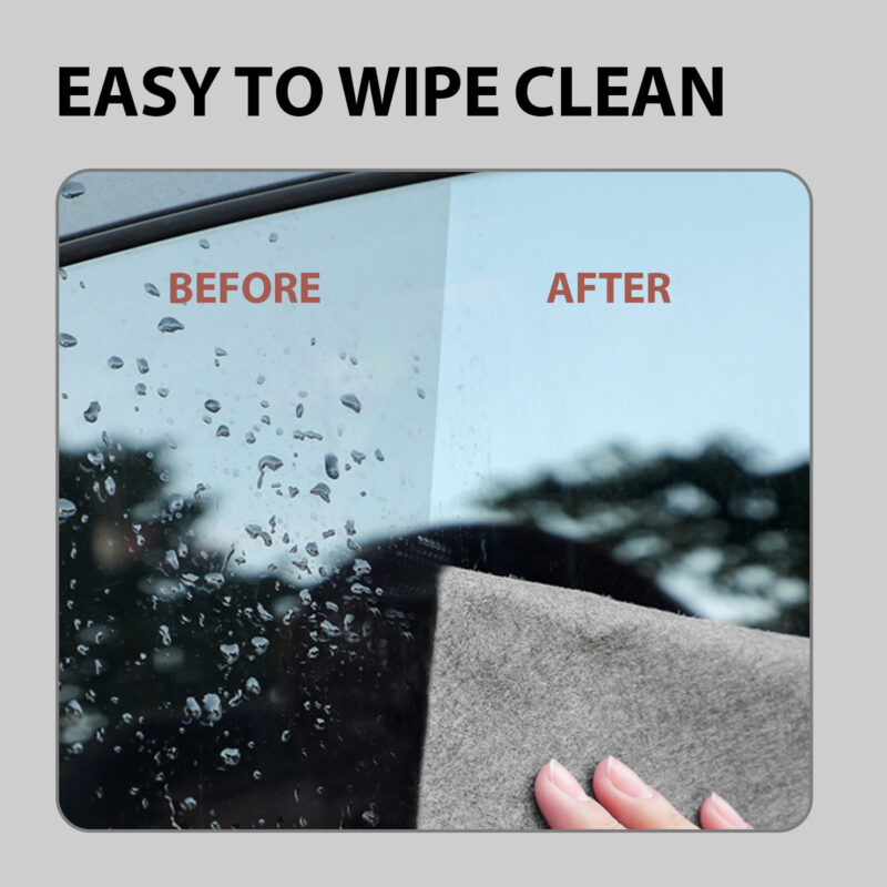 Multi-Purpose Car Windshield Cleaner: Surface-Safe Microfiber Cloth for Wet/Dry Decontamination - Image 4