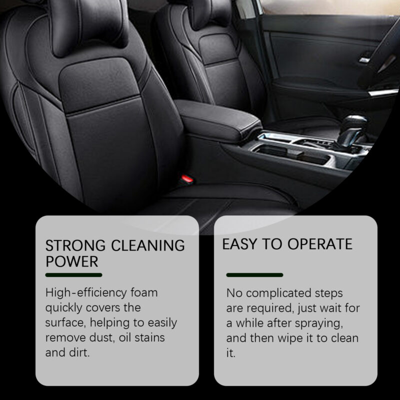 Multi-Purpose Fast-Acting Car Foam Cleaner – Interior/Exterior Safe, Deep Cleaning - Image 3
