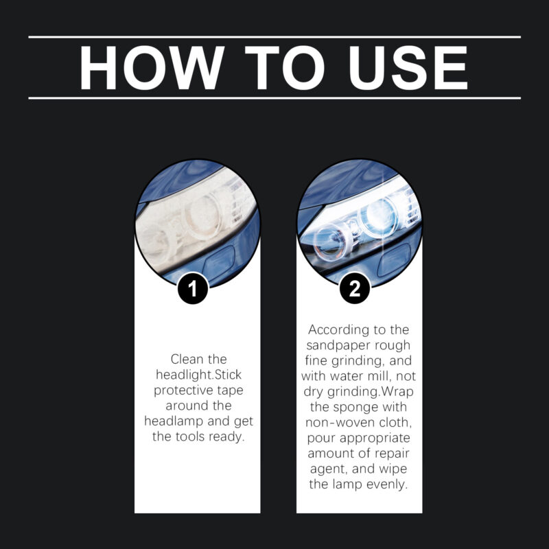 OUHOE Fast-Acting Headlamp Repair Spray – Scratch Polishing, Surface-Safe (50ml) - Image 6