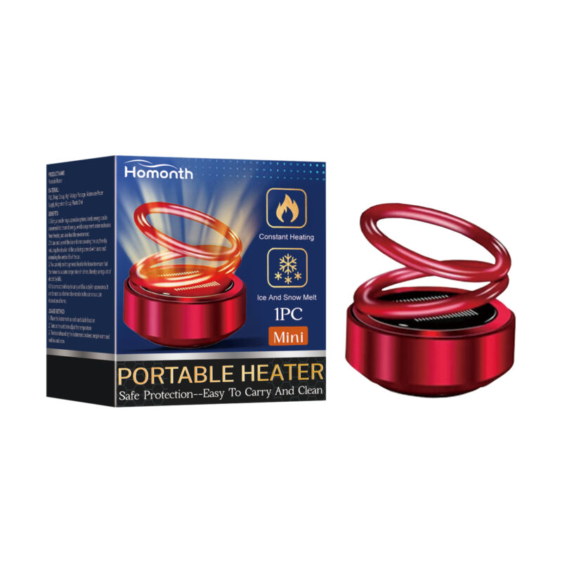 Portable car window heater for fast ice snow fog removal safe on glass