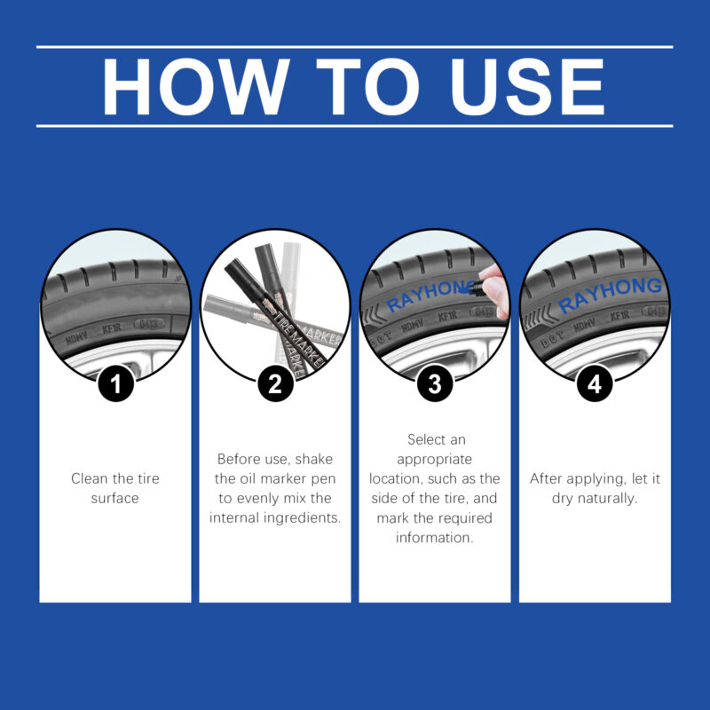 Quick-Drying Car Tire Marker – Durable, Safe Tire Paint for Long-Lasting Marks - Image 6