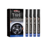 Quick-drying car tire marker with durable