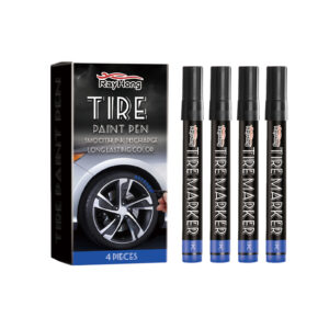 Quick-drying car tire marker with durable