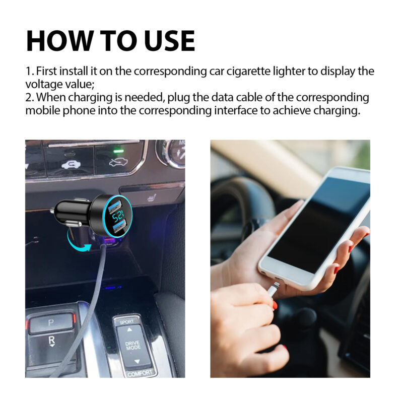 Rayhong 2-in-1 Car Signal Jammer & Dual USB Charger – Multi-Purpose, Safe Charging - Image 6