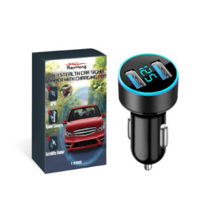 Rayhong 2-in-1 car signal jammer and dual USB charger multi purpose safe device