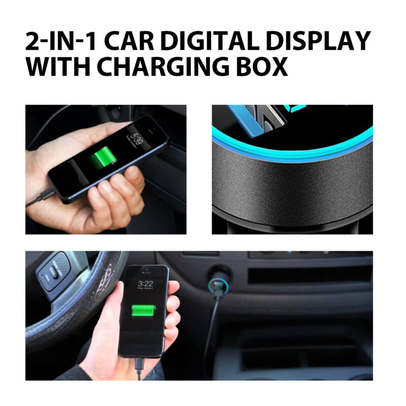 Rayhong 2-in-1 Car Signal Jammer & Dual USB Charger – Multi-Purpose, Safe Charging - Image 3
