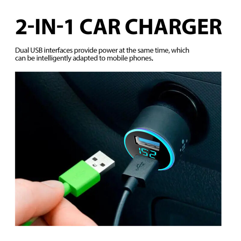 Rayhong 2-in-1 Car Signal Jammer & Dual USB Charger – Multi-Purpose, Safe Charging - Image 4