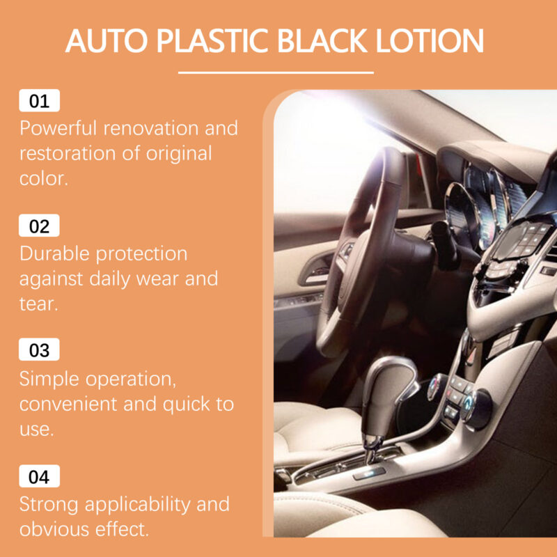 Rayhong Car Black Plastic Polishing Paste – Multi-Purpose, Surface-Safe Interior Refurbisher - Image 4
