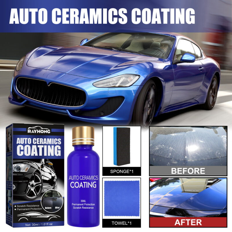 Rayhong Car Ceramic Coating: Multi-Purpose Paint Protection, Waterproof Scratch Repair Cleaner - Image 2