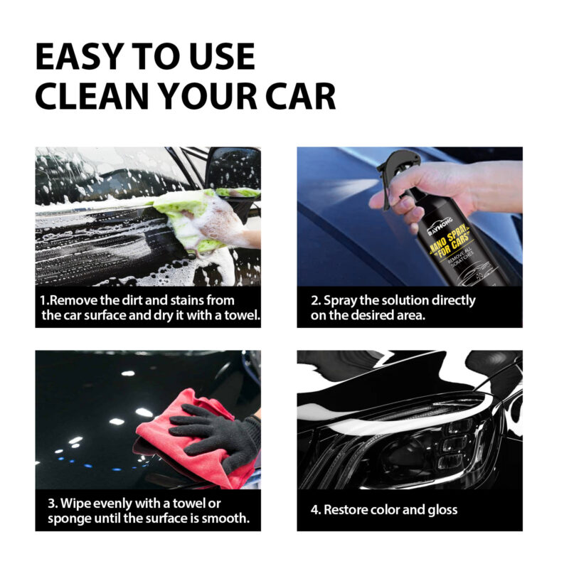 Rayhong Car Coating Spray: Multi-Purpose, Surface-Safe Rust Remover & Paint Brightener - Image 6