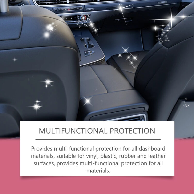 Rayhong Car Dashboard Polish Spray: Multi-Purpose, Safe Interior Plastic/Rubber Cleaner & Protector - Image 3