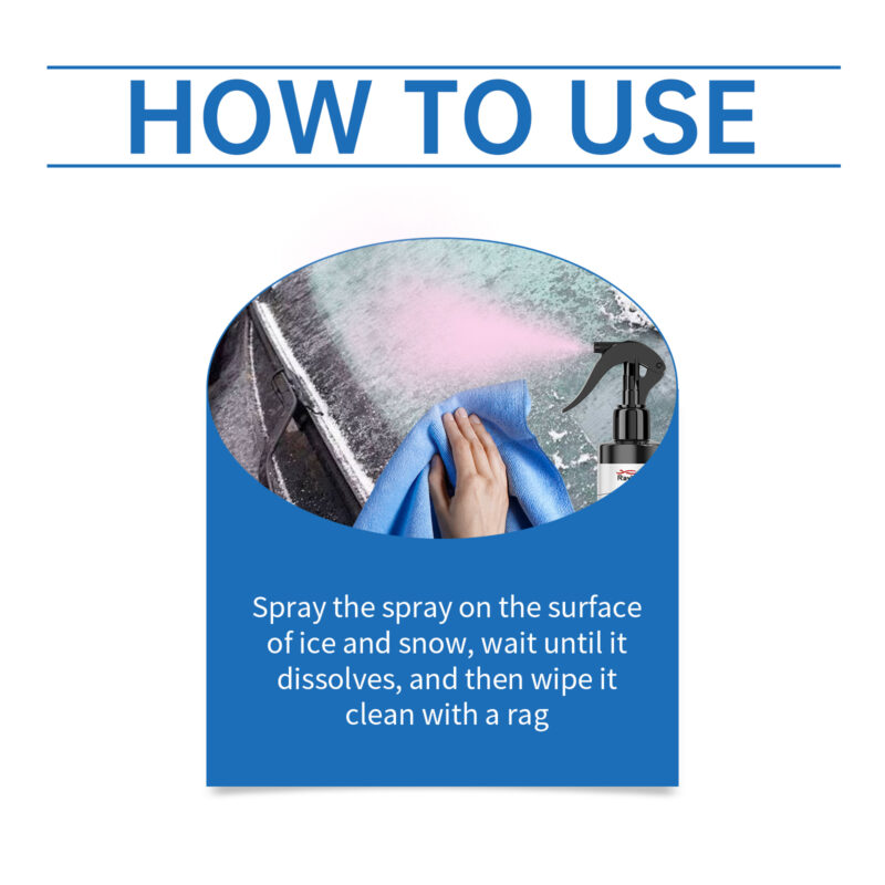 Rayhong Car De-Icer Spray: Fast Defrosting, Multi-Purpose Ice Remover for Windshields & Keyholes - Image 6