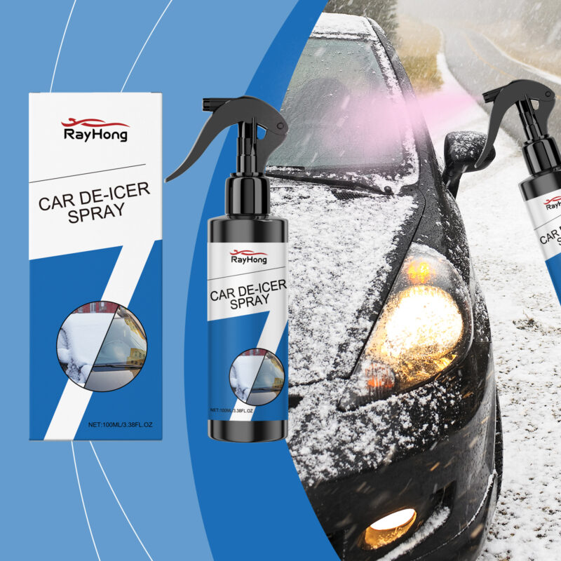 Rayhong Car De-Icer Spray: Fast Defrosting, Multi-Purpose Ice Remover for Windshields & Keyholes - Image 2