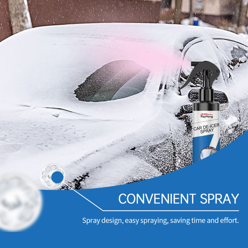 Rayhong Car De-Icer Spray: Fast Defrosting, Multi-Purpose Ice Remover for Windshields & Keyholes - Image 3