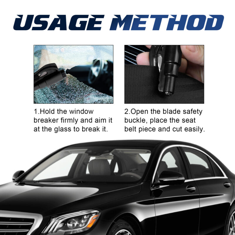 Rayhong Car Emergency Hammer: Compact Window Breaker & Seat Belt Cutter for Quick Escape - Image 6