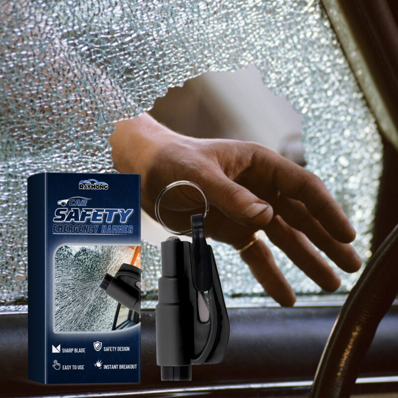 Rayhong Car Emergency Hammer: Compact Window Breaker & Seat Belt Cutter for Quick Escape - Image 2