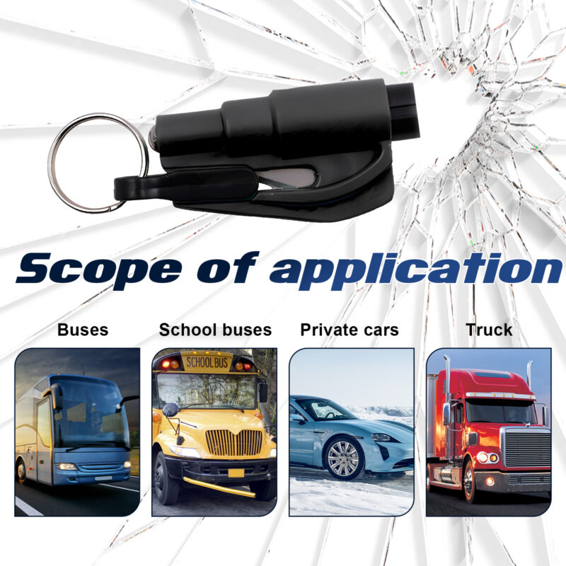Rayhong Car Emergency Hammer: Compact Window Breaker & Seat Belt Cutter for Quick Escape - Image 3