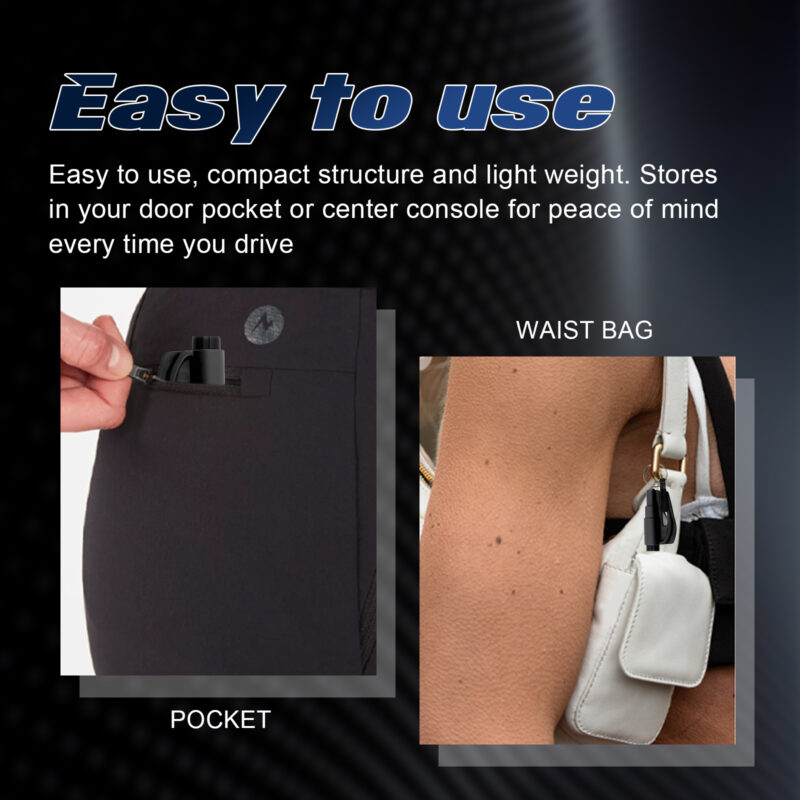Rayhong Car Emergency Hammer: Compact Window Breaker & Seat Belt Cutter for Quick Escape - Image 4