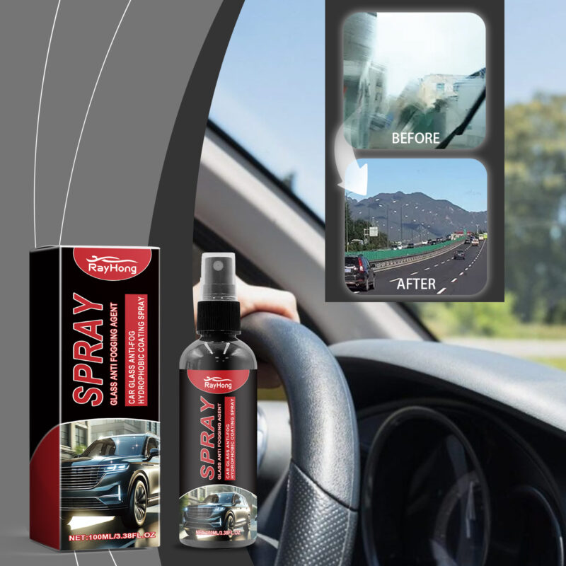 Rayhong Car Glass Anti-Fog Spray: Fast-Acting Windshield Cleaner & Protective Coating - Image 2