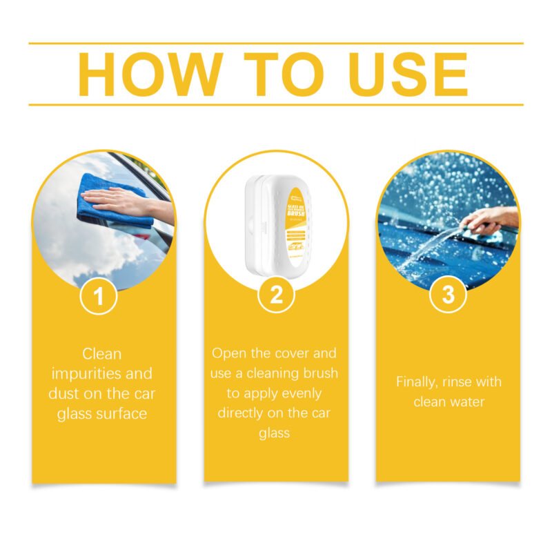 Rayhong Car Glass Cleaner Brush: Multi-Purpose, Surface-Safe Window Cleaning Tool - Image 6