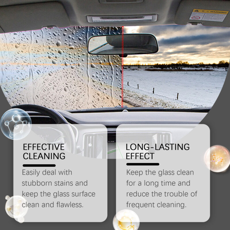 Rayhong Car Glass Cleaner: Fast-Acting Oil Film Remover, Windshield Safe - Image 4