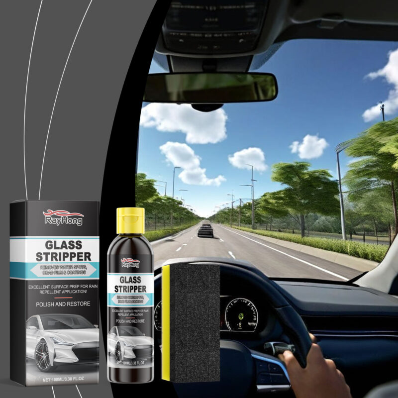 Rayhong Car Glass Cleaner: Oil Film Remover, Anti-Rain & Anti-Fog Formula - Image 2