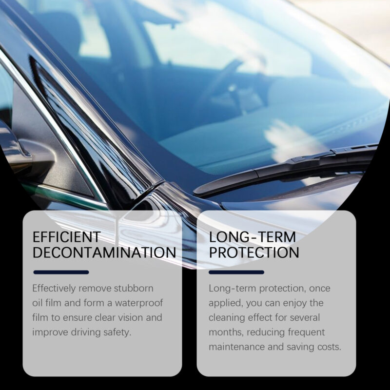 Rayhong Car Glass Cleaner: Oil Film Remover, Anti-Rain & Anti-Fog Formula - Image 3