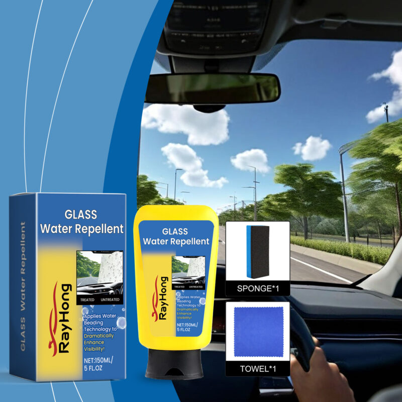 Rayhong Car Glass Cleaner: Oil Film Remover, Anti-Rain Anti-Fog Formula – Fast-Acting - Image 2