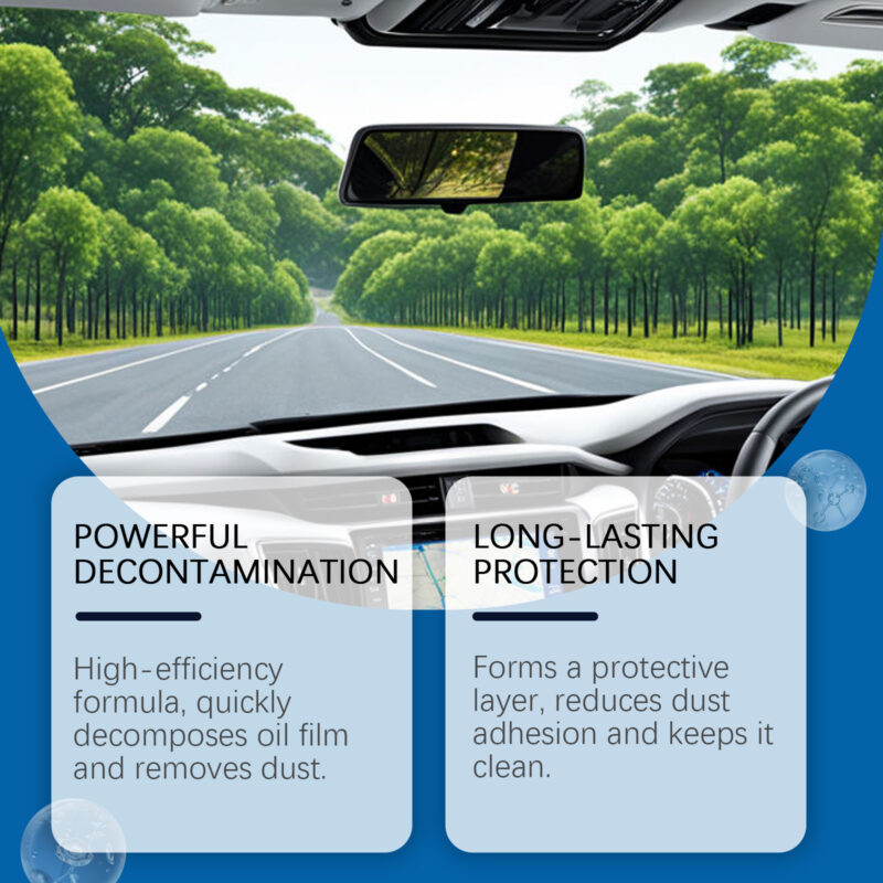 Rayhong Car Glass Cleaner: Oil Film Remover, Anti-Rain Anti-Fog Formula – Fast-Acting - Image 3
