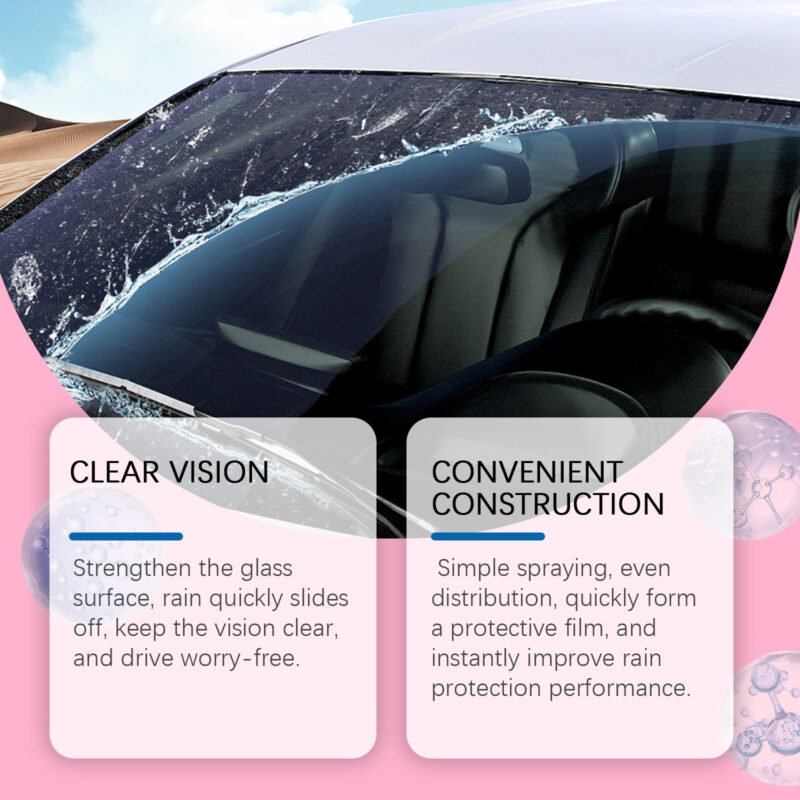 Rayhong Car Glass Cleaner: Fast-Acting Oil Film Remover for Windshields - Image 4