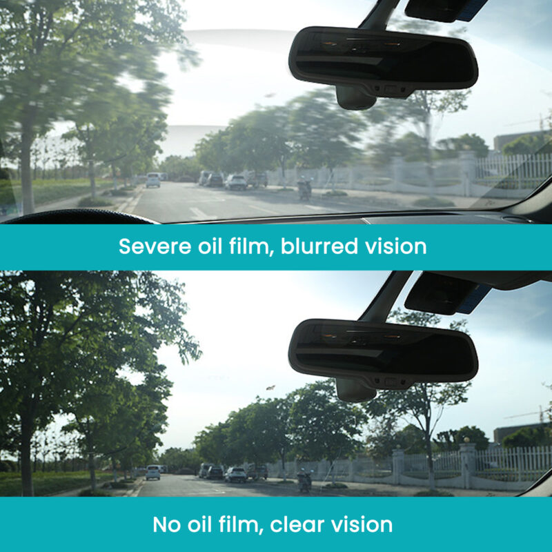 Rayhong Car Glass Cleaner Wipes: Oil Film Removal, Anti-Fog, Surface-Safe - Image 3