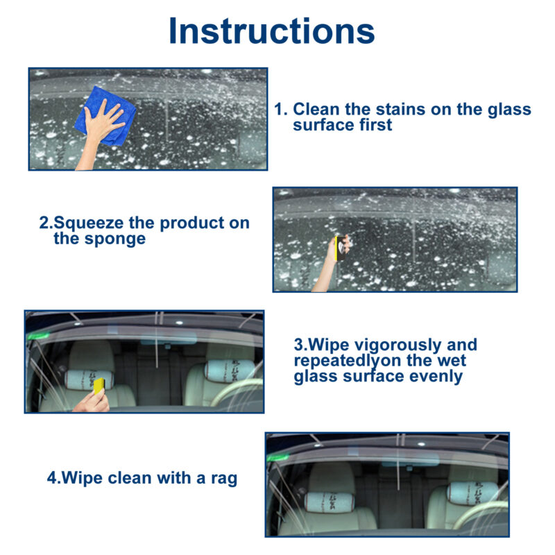 Rayhong Car Glass Hard Spot Remover – Fast-Acting, Safe Scratch Repair Polish - Image 6