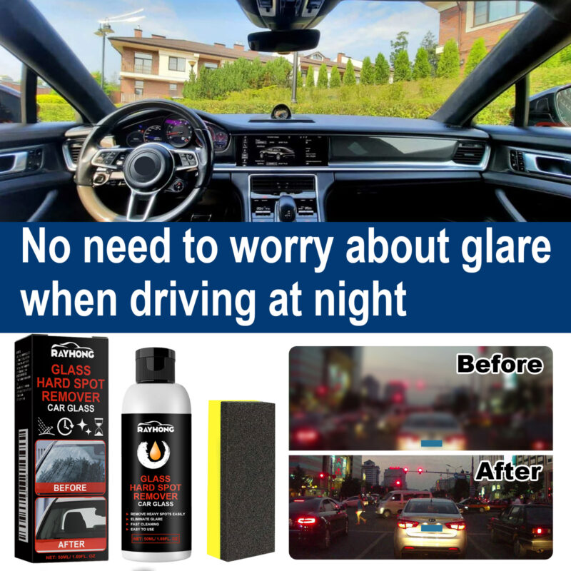 Rayhong Car Glass Hard Spot Remover – Fast-Acting, Safe Scratch Repair Polish - Image 2