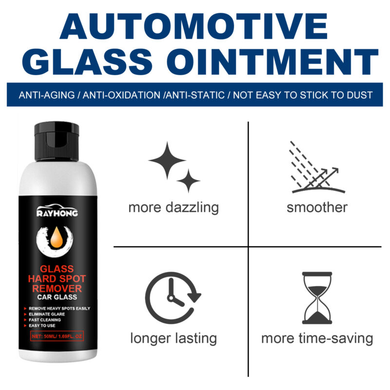 Rayhong Car Glass Hard Spot Remover – Fast-Acting, Safe Scratch Repair Polish - Image 3