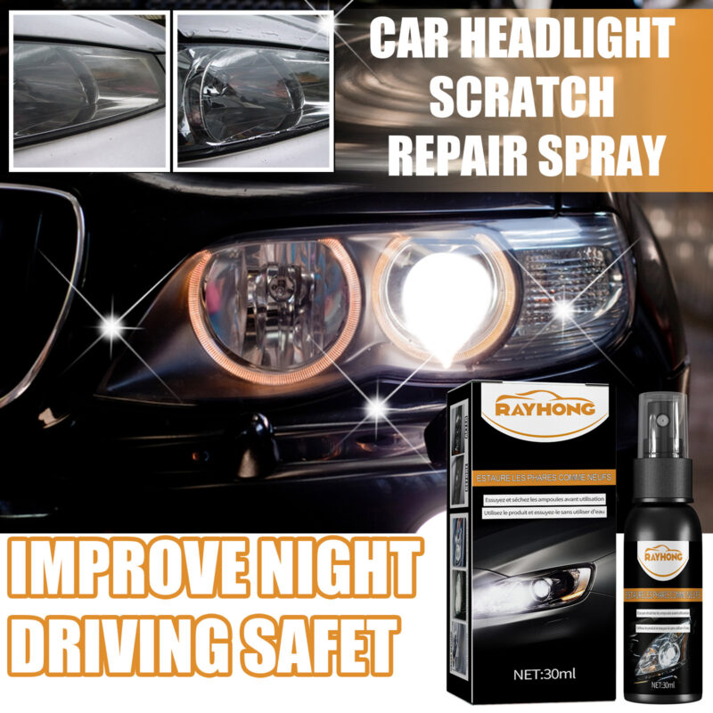 Rayhong Car Headlight Repair Kit: Fast-Acting Restoration & Surface Protection - Image 2