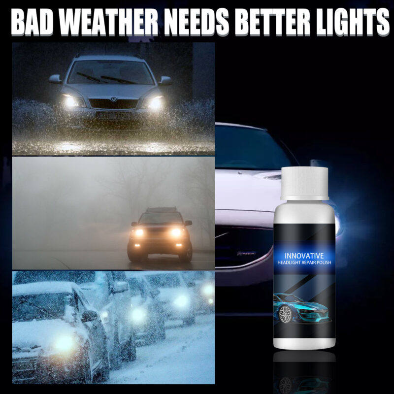 Rayhong Car Headlight Repair Liquid: Fast-Acting Crystal Coating Refurbishment (50ml) - Image 4