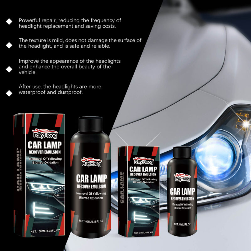 Rayhong Car Headlight Repair Paste: Fast-Acting Scratch Removal & Polishing (30ml) - Image 3